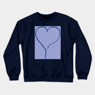 My Blue Heart on the right line  - Oneliner Crewneck Sweatshirt